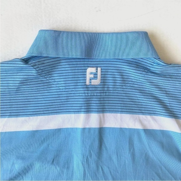 FootJoy FJ Performance Golf Polo Shirt Mens XL Blue Short Sleeve - Picture 4 of 8
